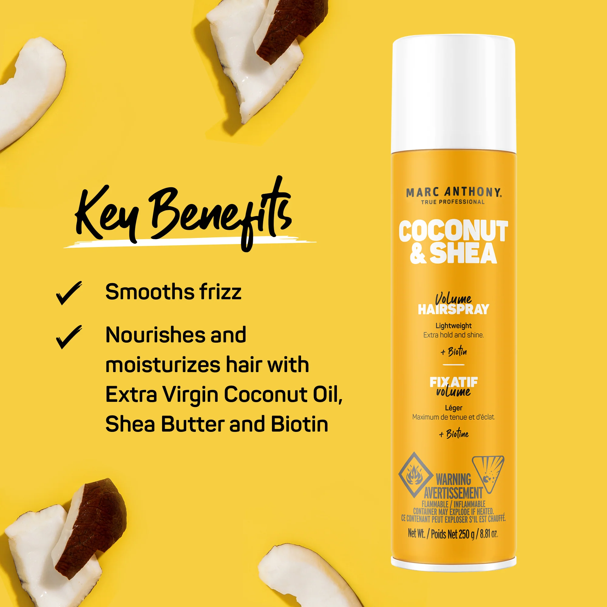 Coconut & Shea <br> Volume Hairspray - Image 2